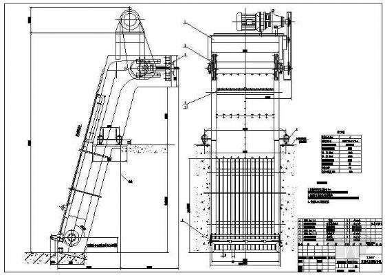 机械格栅cad平面图